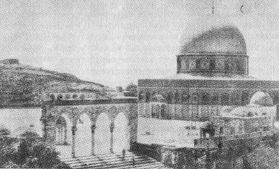 Мечеть Куббат ас-Сахра (Купол над скалой) - часть мусульманского храмового комплекса в Иерусалиме
