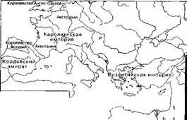карта средневековой Европы