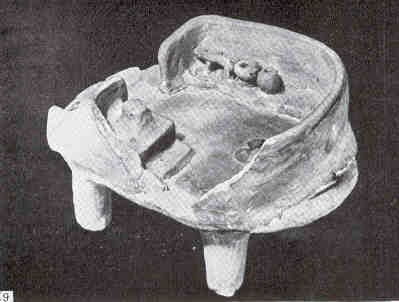 Глиняная модель части трипольского дома. Трипольская культура. энеолит